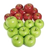 TOOGOO ( R ) 12pcs装飾人工レッドLarge Appleプラスチックフルーツホームパーティー装飾