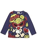 (マイファーストヒステリック) MY FIRST HYSTERIC ONE STEP FORWARD MINIプリント長袖Tシャツ 80cm ネイビー