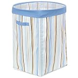 Little Boutique Large Collapsible Storage Bin, Boys' Blue Multi Stripe by Littleboutique [並行輸入品]