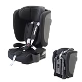 プッパプーポ 折りたたみ チャイルドシート R129 i-Size ISOFIX コンパクト ジュニアシート (25ブラック)