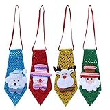 子供 シークイン クリスマス ネクタイ Children Christmas nekctie パーティ ダンス タイ Costume Accessory (雪だるま)