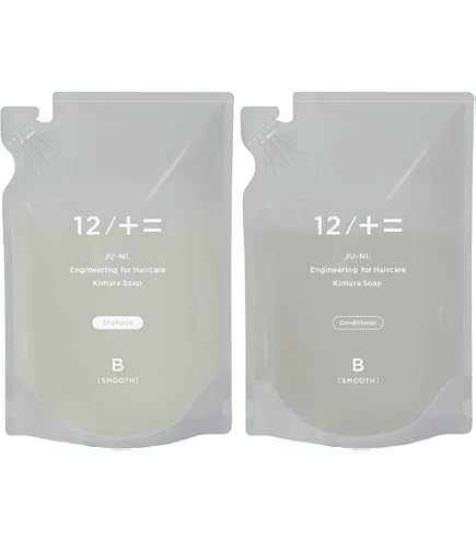 Amazon | 木村石鹸 12/JU-NI 【シャンプー2個】 詰め替えセット 450ml