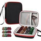 ギターピックホルダーケース - オールサイズピック収納ポーチボックス,ギタープレーヤーアクセサリーキットバッグオーガナイザー、ランダムカラーギターピック