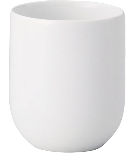 Amazon｜山下工芸 湯呑み 白 φ6.4×7.8cm(200cc) 白無地長湯呑 15023300