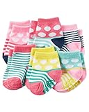 Carter's Baby Girls' 6-Pack Socks Pink/Multi 3-12 Months [並行輸入品]