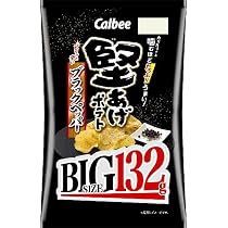 早い者勝ち　お得　Calbee 堅あげポテト BIGブラックペッパー うすしお Amazon.co.jp: カルビー 堅あげポテトブラックペッパーBIG 132g
