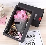 フレグランス ソープフラワーシャボンフラワー 【ローズピンクBOX】　枯れないお花 バレンタイン お祝い お見舞い 誕生日 送別会 卒業 入学のプレゼントに (ピンク)
