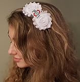 Ohio State Buckeyes Shabby Chic花ヘアリボン大人用/子ヘッドバンド