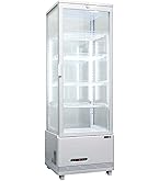 レマコム 4面ガラス　冷蔵ショーケース120L ホワイト Amazon | レマコム 4面ガラス冷蔵ショーケース フォーシーズンシリーズ