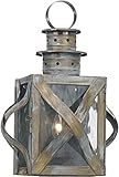 Elk 2140-WB 9 by 15-Inch Dune Road 1-Light Outdoor Wall Sconce with Water Glass Shade, Olde Bay Fini