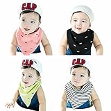 Marca west 3-Pack Unisex Bandana Drool Bibs Scarf Triangle Baby Bibs For Baby Toddler by Marca west 
