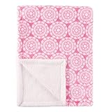Hudson Baby Blanket with Sherpa Backing, Medallion [並行輸入品]