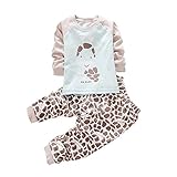 Weixinbuy赤ちゃん男の子女の子コットンClothing 2ピースパジャマセットロングパンツOutfit US サイズ: S