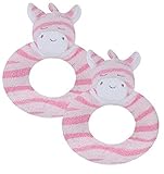 Angel Dear Pink ZebraリングRattles