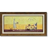 ユーパワー サムトフト[額付きポスター]Sam Toft/ドリスとベッドで朝食Mサイズ ST-10031