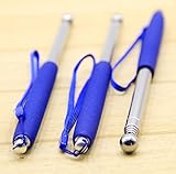 伸縮 式 打音 診断 打診 棒 5段階 ステンレス 管 最長 1m 収納時 24cm ゴム グリップ 3色 (青 ブルー)