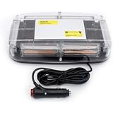 Amazon Co Jp Didieyes Led回転灯 30 5cm 42w 高輝度 防水 車載用 マグネット脱着式 道路維持作業用自動車に対応 黄色 産業 研究開発用品