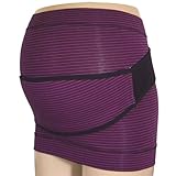 ネトゥル マルチボーダー柄妊婦帯+補助帯セット M~L ブラック 6051