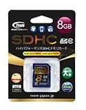 Team SDHC SDカード CLASS10 8GB 20Mb/s TG008G0SD28K