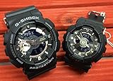 カシオ CASIO 腕時計 G-SHOCK&BABY-G ペアウォッチ 恋人たちのGショックペア　純正ペアケース入り ペア腕時計 ジーショック&ベビージー ブラック GA-110RG-1AJF BA-110GA-1AJF 国内正規品