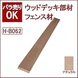 ウッドデッキ 人工木材 人工木 部材 樹脂ウッドデッキ フェンス材 70×16×2000mm【H-B062】【2色選択可】 (ナチュラル)