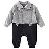 Snone ベビー 服 フォーマル ロンパース スーツ ジャケット 男の子 赤ちゃん カバーオール ジャンプスーツ 新生児 タキシード 男 子供服 服装 / 卒園式 入学式 卒業式 入園式 七五三 結