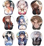 マウスパッド 勝利の女神 NIKKE 3Dマウスパッド ネオン 紅蓮 ヘルム ラピラピ アリス ラピ 3dおっぱいマウスパッド 立体 滑り止め おっぱい 手首 人間工学 (E)