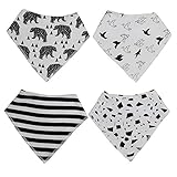 7 4pcsキッズベビーユニセックスBandana Bibs Feeding SalivaタオルDribble三角形バンデージ