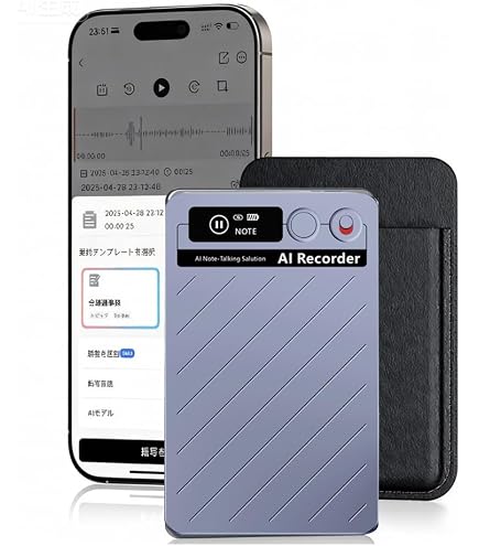 Amazon.co.jp: AI ボイスレコーダー 自動文字起こし ワンタッチ録音