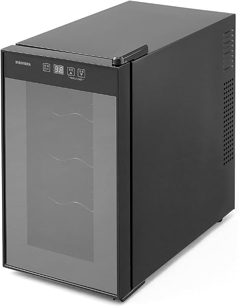 アイリスオーヤマ ペルチェ式ワインセラー 8本 25L ブラック IWC-P081A-B - 1