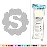 文字S in Flower初期 – Fun Kids女の子ベビー部屋 – ビニールステッカーデカール壁アート装飾 シルバー 061116W5377_MetallicSilverGrey