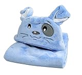(よキーよ) Yokeeyo ベビー用おくるみ あったかタオルケット フードタオル 湯上りタオル パイル地 可愛い フカフカ 新生児 赤ちゃん フワフワ 男の子 女の子 男女児 秋冬グローブ