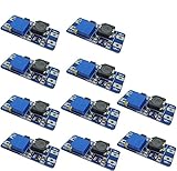 KKHMF 10PCS MT3608 DC-DC 2A Boost ステップアップ 転換モジュール 2V-24V to 5V-28V 9V 12V 24V