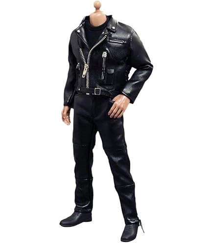 Amazon | ZYTOYS 1/6フィギュア 男性 PU コート ジャケット シューズ