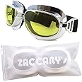 [宮下パーツ工業] シンプル スタイリッシュ バイク ゴーグル ZACCARY's ソフトジッパー 遮光防水バッグ セット オートバイ