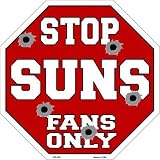 スマートブロンドSunsファンのみメタルノベルティOctagon Stop Sign bs-266