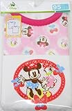 Disney ミニーマウス 2P肌着 丸首半袖シャツ 2枚組 ベビーインナー (80cm)