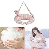 授乳クッション　赤ちゃん授乳枕 多機能 洗えるカバー ママの負担の軽減 授乳専用まくら 幼児 給餌枕　ベビーケアクッション (コーヒー)