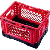 TRUSCO(トラスコ) 折りたたみメッシュコンテナ25L レッド TR-MPB25-R 収納ケース 収納ボックス