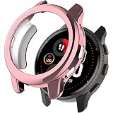 Miimall対応Garmin Venu 2 Plus ケース TPU材質 ソフト 電気メッキ加工 衝撃吸収 軽量 薄型 ガーミン Venu 2 Plus カバー 落下防止 完璧対応 脱着簡単 Venu 2 Plus保護カバー バンパー（ピンク）