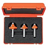 CMT 838.001.11 3-Piece Roundover Bit Set, 1/4-Inch Shank [並行輸入品]