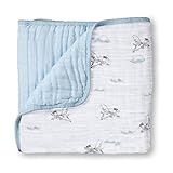 (エイデンアンドアネイ) aden+anais ベビー ブランケット コットン かわいい 大判サイズ 04.liam-the-brave-flying-dog【6030】