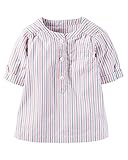 Carter 'sベビー女の子半袖ストライプTop カラー: ピンク