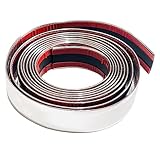 TIGRE BLANC メッキ モール シルバー テープ ボディ バンパー 汎用 プロテクター 保護 ドレスアップ PVC メタリック 幅 30mm 長さ 3m