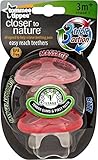 Tommee Tippee Closer to Nature Triple Action Teether Stage 1 (2 per pack) 近い自然トリプルアクションおしゃぶりステージ1 （パ