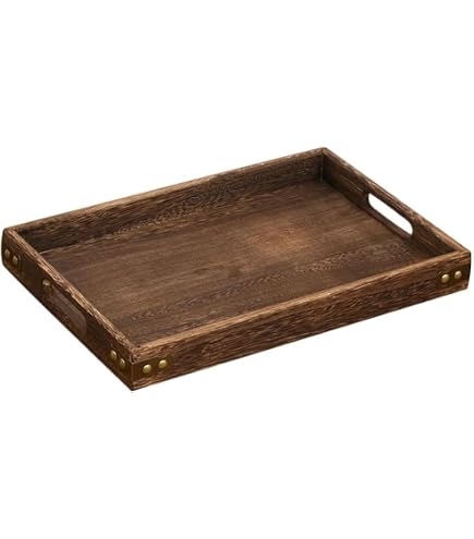 Amazon｜ボヌール Bonheur 36cm×26cm 取っ手付き 木製 木 ディナー