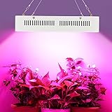 Morsen 1200W（正方形）植物LED灯/植物育成用ライト，6W*200pcsフルスペクトルLEDチップ　ンドアガーデン、温室植物水耕システムキットのため AC85～265Vのでライトパネルを育
