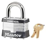 Master Lock 5KA A383 南京錠 同一鍵 ラミネートスチール (6パック)