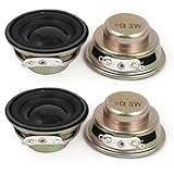 uxcell マグネットスピーカー　電子スピーカー　トランペット　丸い　外部　3W　4 Ohm　4個