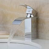 1つ穴BigスプレーBasinミキサーWaterfallタップ洗面所蛇口、クローム仕上げys2384